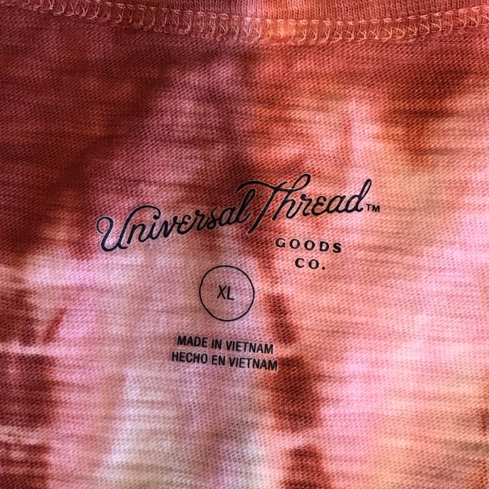 Universal Thread Pink and Brown Tie-Dye Sleeveless Maxi Dress - Picture 3 of 5